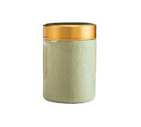 Cremation Urn for Small Pets, Ceramic Ashes Container with Cracked Glaze and Leaf Design, Memorial Keepsake for Pet Ashes(A1)