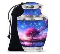 Cremation Urn Human Ashes, Decorative Urns, Burial Urns for Adult Human Ashes, Human Urns for Ashes, Funeral Urns 10'_Blue, Orange | Tree of Life Urn | urn for Ashes Adult