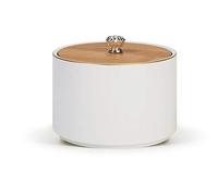 Cremation Urn Human Ashes Memorial Hall Pet Urns Ashes,Cinerary Casket,Small Pet Souvenirs For Cats And Dogs, Handcrafted Bamboo Can Lid Ceramics Moisture ProofCorrosion Protection Seal Display At H