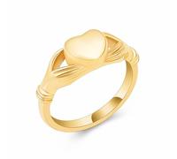 Cremation Urn Ring for Ashes for Women Stainless Steel Hand Held Heart Finger Ring Waterproof Memorial Keepsake Cremation Ring Holds Loved Ones Ashes