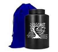 Cremation Urns for Human Ashes Adult Male or Female, Family Tree Memorial Urns for Ashes Casket for Men Women, Burial Urn for Adults Up to 160 IBS