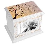 Cremation Urns for Human Ashes Adult Male or Female, Funeral Memorial Urns for Ashes with Photo Frame, Wooden Urns Box and Casket for Men Women, Burial Urn for Adults Up to 200 IBS