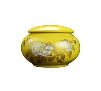 Cremation UrnsFor Ashes Funeral Urn Cremation Urns Adults Children Pet Urns Sealed Against Moisture For a small amount of human ashes Exquisite pattern decoration Ceramic material Family funeral urn