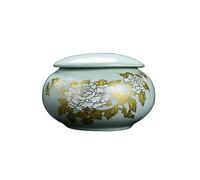 Cremation UrnsFor Ashes Funeral Urn Cremation Urns Adults Children Pet Urns Sealed Against Moisture For a small amount of human ashes Exquisite pattern decoration Ceramic material Family funeral urn