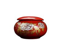 Cremation UrnsFor Ashes Funeral Urn Cremation Urns Adults Children Pet Urns Sealed Against Moisture For a small amount of human ashes Exquisite pattern decoration Ceramic material Family funeral urn