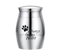 Crematory Urns - Small Keepsake Jars in Tungsten Carbide, Stainless Steel Memorial Urns for Human Ashes and Cats Ashes