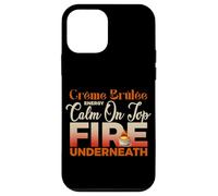 CREME BRULEE ENERGY CALM ON TOP FIRE UNDERNEATH Case for iPhone 12 mini
