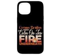 CREME BRULEE ENERGY CALM ON TOP FIRE UNDERNEATH Case for iPhone 15