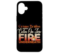 CREME BRULEE ENERGY CALM ON TOP FIRE UNDERNEATH Case for iPhone 16 Plus