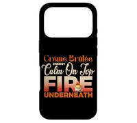 CREME BRULEE ENERGY CALM ON TOP FIRE UNDERNEATH Case for iPhone 17 Pro