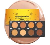 Creme Contour Palette, 8 Different Shades with Full Coverage and Waterproof Formula for the Face - Cream Contour Colour Correction Concealer Palette, for Home, Travel, Hotel, Apartment and
