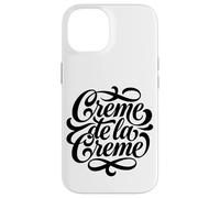 Creme de la Creme Elegant Script Lettering Case for iPhone 14