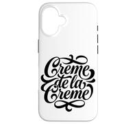 Creme de la Creme Elegant Script Lettering Case for iPhone 16