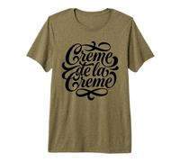 Creme de la Creme Elegant Script Lettering Premium T-Shirt