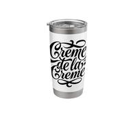 Creme de la Creme Elegant Script Lettering Stainless Steel Insulated Tumbler