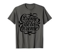 Creme de la Creme Elegant Script Lettering T-Shirt