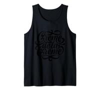 Creme de la Creme Elegant Script Lettering Tank Top