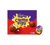 Creme Egg Chocolate Range Multipacks & Large Egg Variations - Best Easter Gift For Family & Friends (Cadbury Creme Egg 5 Pack 200G)