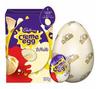 Creme Egg Chocolate Range Multipacks & Large Egg Variations - Best Easter Gift For Family & Friends (Cadbury White Creme Easter Egg Shell 190g)