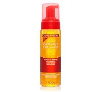 Creme of Nature Argan Oil From Morocco Style & Shine Foaming Mousse, 207 ml | Foaming mousse that defines curls, controls frizz and adds lightweight, natural-looking shine and hold. Made with argan oil.