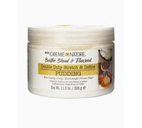 Creme of Nature, Butter Blend & Flaxseed Styling Cream, Elasticity and Definition for Curls, Moisturising, Non-Stick, Non-Greasy, Wavy and Frizzy Hair, Leave-in, 326 ml
