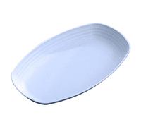 Cremlank Large Serving Platters - Oval Serving Plates, Dinner Plates Serving Dishes for Mother's Day, Party, Meat, Appetizers, Dessert Blue