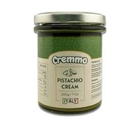 Cremmo Pistachio Cream Spread 200g Glass Jar, Authantic Fluid and Smooth of Sicily/Italy