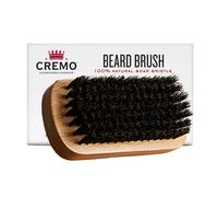 Cremo 100% Boar Bristle Beard Brush With Wood Handle To Shape, Style And Groom Any Length Facial Hair