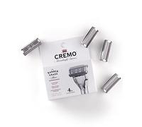 CREMO - Barber Grade Razor Blade Refills for Men - Premium Shave - Pack of 4 Blades Refill