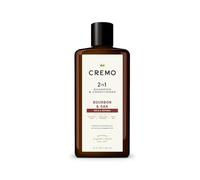 Cremo Bourbon & Oak 2-in-1 Shampoo & Conditioner, Barber Grade Quality That Moisturizes and Cleanses All Hair Types, 16 Fluid Ounce