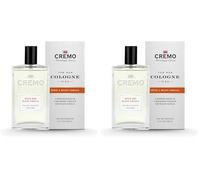 Cremo Men's Eau de Toilette, Spice and Black Vanilla Cologne for Men, Spicy Men's Perfume Gift for Men, 100 ml (Pack of 2)