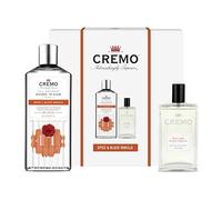 CREMO Men's Spice & Black Vanilla Gift Set - Eau de Toilette & Body Wash - 100ml, 473ml
