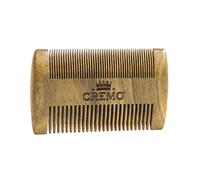CREMO - Premium Beard Comb For Men - 100% Natural Wood With Woody Fragrance