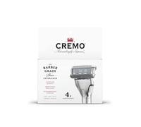 CREMO - Barber Grade Razor Blade Refills for Men - Premium Shave - Pack of 4 Blades Refill
