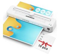 Crenova A3 Laminator Machine, Dual Roller Heating, Built-in Cutter,Smart Auto Temperature, Hot & Cold Laminating, 90s Warm-Up, Anti-Jam ABS, for Home Office School