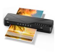 Crenova A3 Laminator Machine, Laminating Machine 60s Quick Warm Up Auto Off, Cold Hot Lamination Machine with ABS Jam Free, Laminator for Home Office School, Black