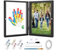 Crenze Family Handprint Kit, DIY Wooden Photo Frame for Gifts & Keepsakes