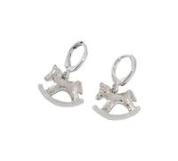 - Creole earrings, sparkling dangle earrings for every day earrings look like several, A, Metal