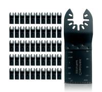 Creonex 50-Piece Oscillating Multi Tool Blades Set - Universal Quick Release Saw Blades for Wood, Metal, Plastic - Compatible with Dewalt, Bosch, Makita, Fein Multitools
