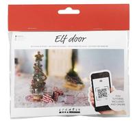 Creotime Mini Craft Set Gnome Door, Christmas Tree, 1 Pack