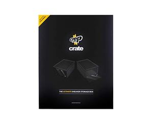 Crep Protect - Crate, Shoe/Sneaker/Trainer Stackable Storage Drop Front Box with Clear Door