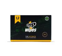 Crep Protect Shoe Wipes - Biodegradable, Dual-Sided Sneaker Cleaning Wipes for Quick Dirt & Scuff Removal - Individually Wrapped (Pack of 12)