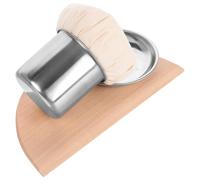 Crepe Oil Applicator Spatula for Non Stick Pans and Griddles | Wood Stainless Steel Cloth Design, Quick Oiling and Comfortable to Hold, for Home Cooks and Street Vendors
