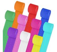 Crepe Paper, 10 Rolls Hanging Rainbow Streamers, 3.5CMx10M/Roll