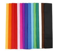 Crepe Paper, L: 50 cm, L: 2.5 m, Colour ASST, Folded, 15rot.