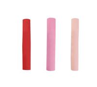 Crepe Paper Roll, 3 Rolls Florist Crepe Paper for Crafts Flowers Wrapping, 25x250cm, Red Tone