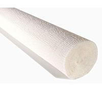 Crepe Paper Roll, Premium Italian Heavy 180 g, 13.3 sqft, White
