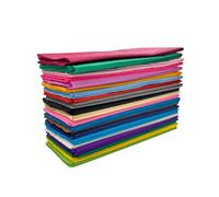 Crepe Paper Sheets Bulk Pack - 21 Colours, 50cm x 2m, 17gsm, 35% Stretch Paper for Flowers, Decor and Crafts