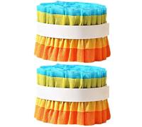 Crepe Paper Streamers 2 Crepe Paper Streamer Rolls with Frills for Party Colorful Fringe Paper Decorations Door Hanging Decor