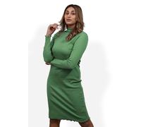 Crepe Ribbed Bodycon Midi Dress Enorsia Green 16